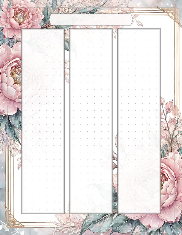 Art Journal and Planner Kit: 103 Printable Pages - Watercolor Peonies - Commercial Use — image 95