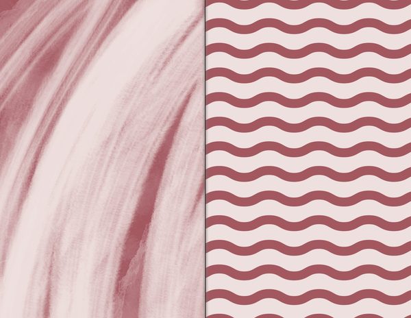 Journal Spreads: 60 Open Book Planner Pages - Crimson Peonies - Commercial Use — image 1