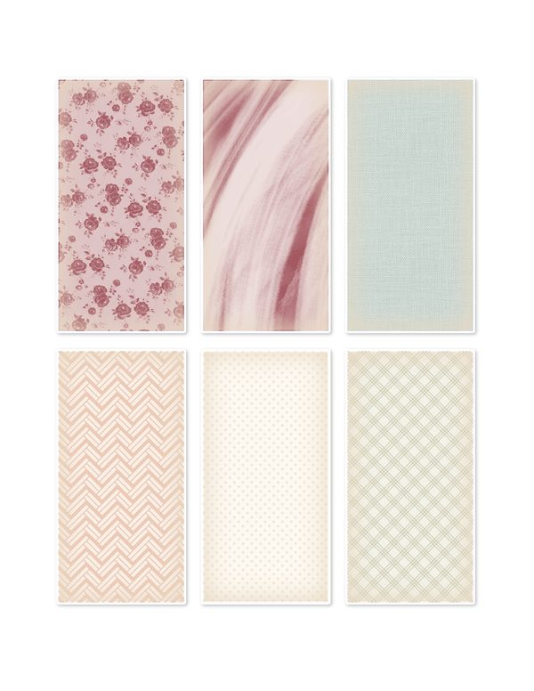 Ephemera Kit: 93 Printable Cards, Tags and Word Strips - Crimson Peonies - Commercial Use — image 25