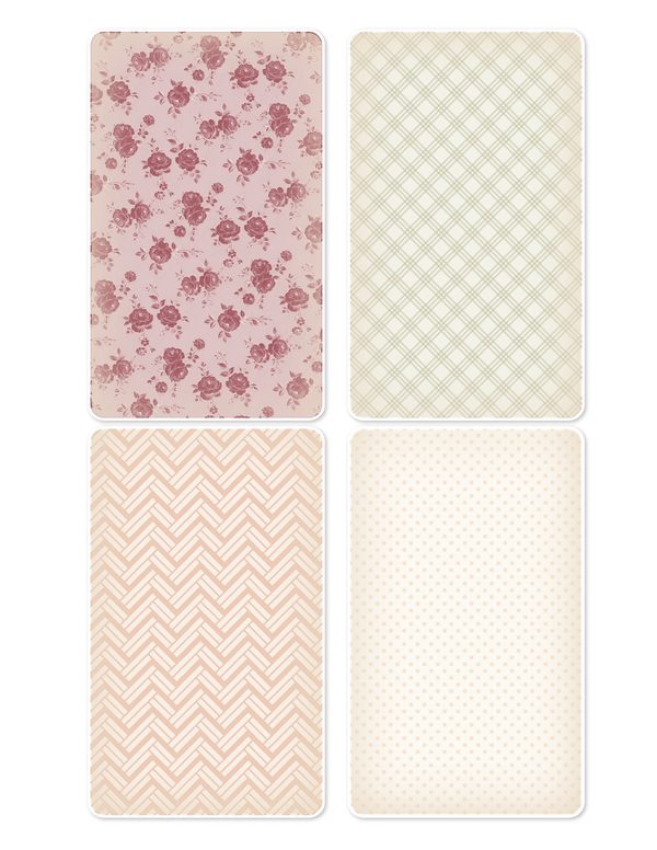 Ephemera Kit: 93 Printable Cards, Tags and Word Strips - Crimson Peonies - Commercial Use — image 35
