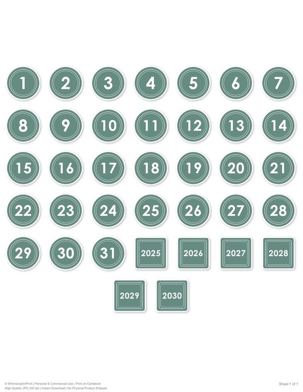 Ephemera Kit: 93 Printable Cards, Tags and Word Strips - Crimson Peonies - Commercial Use — image 68
