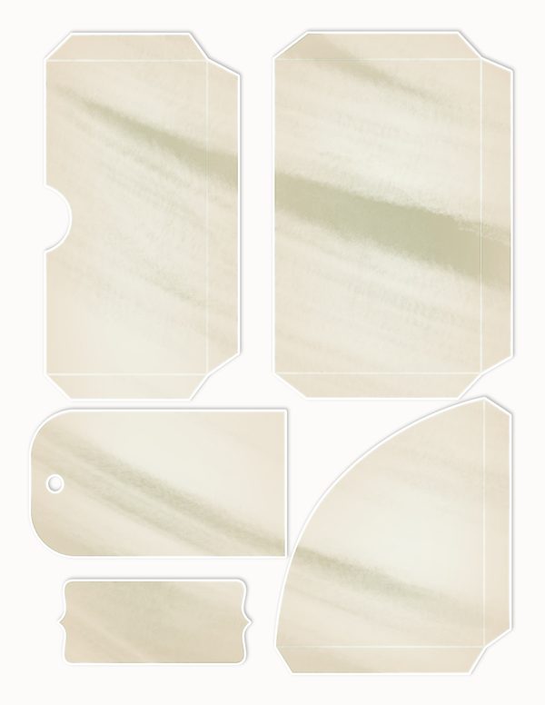 Ephemera Kit: 93 Printable Cards, Tags and Word Strips - Crimson Peonies - Commercial Use — image 86