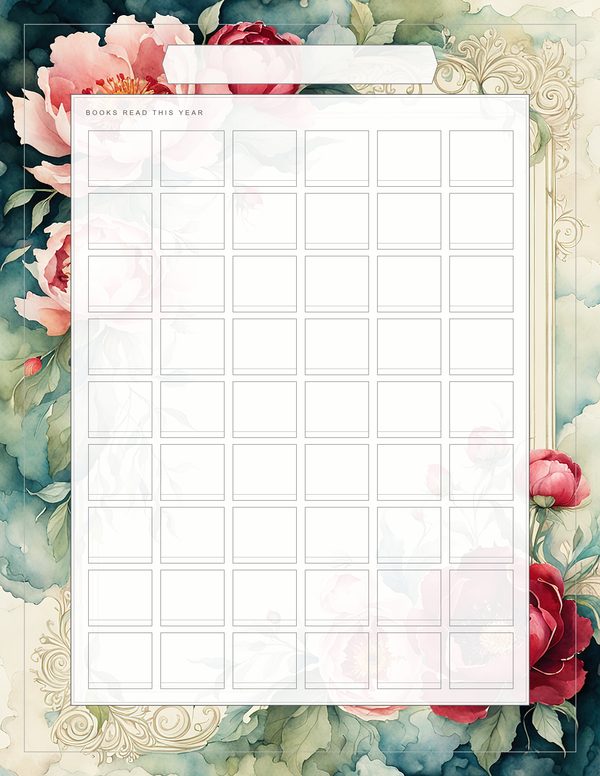 Art Journal and Planner Kit: 101 Printable Pages - Crimson Peonies - Commercial Use — image 53