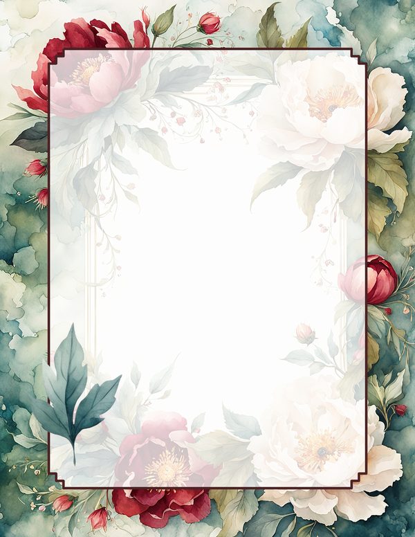 Art Journal and Planner Kit: 101 Printable Pages - Crimson Peonies - Commercial Use — image 56