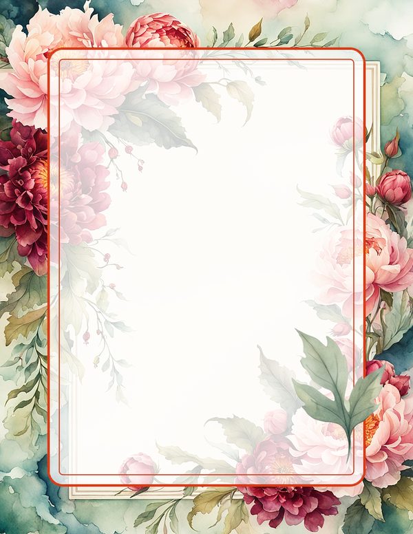 Art Journal and Planner Kit: 101 Printable Pages - Crimson Peonies - Commercial Use — image 59