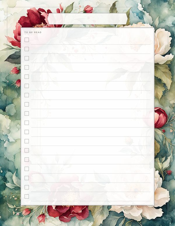 Art Journal and Planner Kit: 101 Printable Pages - Crimson Peonies - Commercial Use — image 65