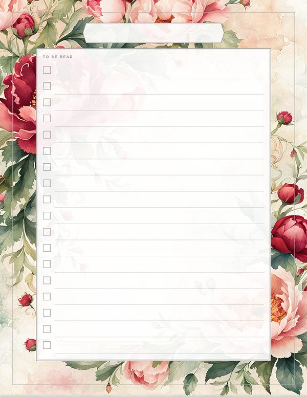 Art Journal and Planner Kit: 101 Printable Pages - Crimson Peonies - Commercial Use — image 71