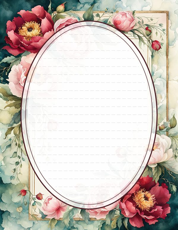 Art Journal and Planner Kit: 101 Printable Pages - Crimson Peonies - Commercial Use — image 75