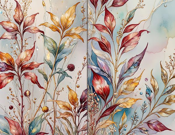 Journal Spreads: 60 Open Book Planner Pages - Golden Autumn - Commercial Use — image 5