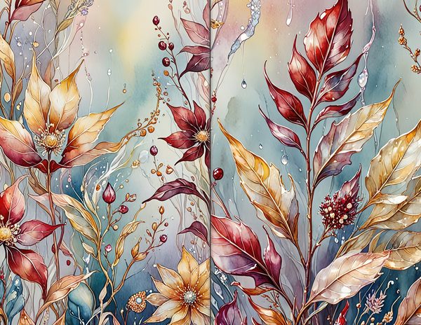 Journal Spreads: 60 Open Book Planner Pages - Golden Autumn - Commercial Use — image 25