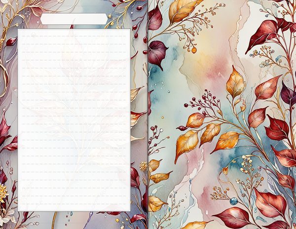 Journal Spreads: 60 Open Book Planner Pages - Golden Autumn - Commercial Use — image 47