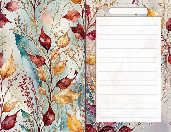 Journal Spreads: 60 Open Book Planner Pages - Golden Autumn - Commercial Use — image 49