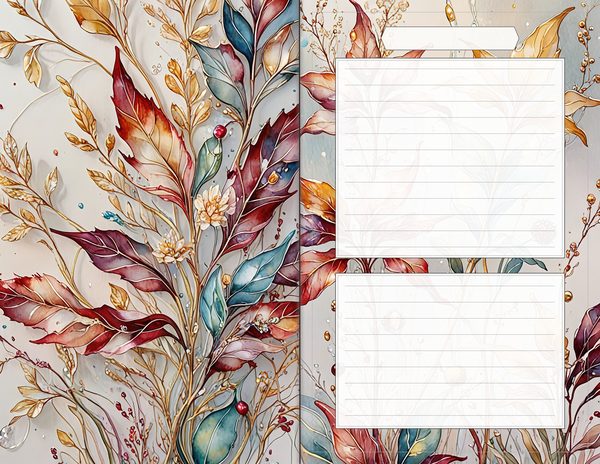 Journal Spreads: 60 Open Book Planner Pages - Golden Autumn - Commercial Use — image 59