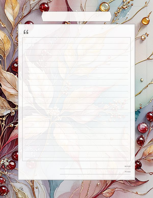 Art Journal and Planner Kit: 102 Printable Pages - Golden Autumn - Commercial Use — image 61