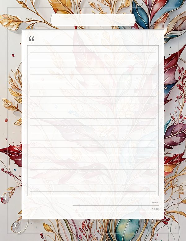 Art Journal and Planner Kit: 102 Printable Pages - Golden Autumn - Commercial Use — image 70