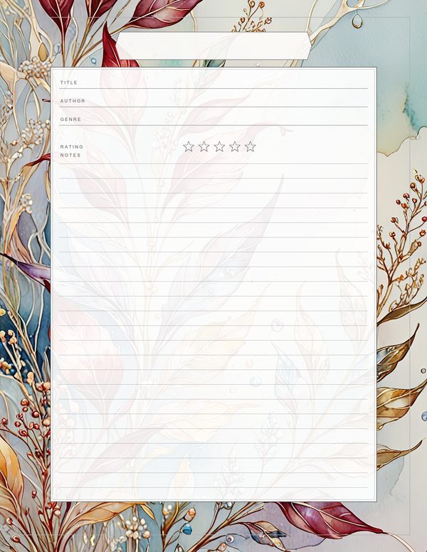 Art Journal and Planner Kit: 102 Printable Pages - Golden Autumn - Commercial Use — image 75