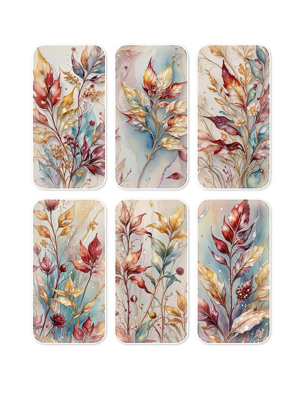 Ephemera Kit: 88 Printable Cards, Tags and Word Strips - Golden Autumn - Commercial Use — image 3