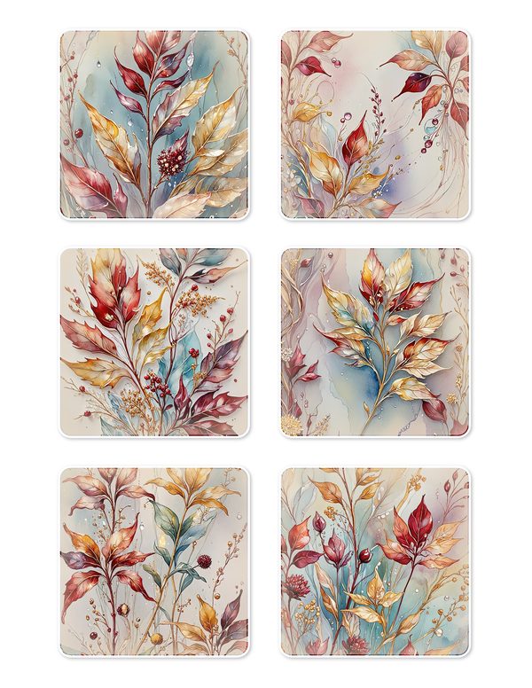 Ephemera Kit: 88 Printable Cards, Tags and Word Strips - Golden Autumn - Commercial Use — image 5