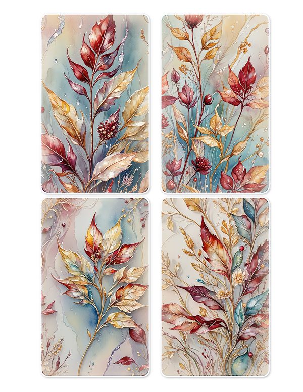Ephemera Kit: 88 Printable Cards, Tags and Word Strips - Golden Autumn - Commercial Use — image 11