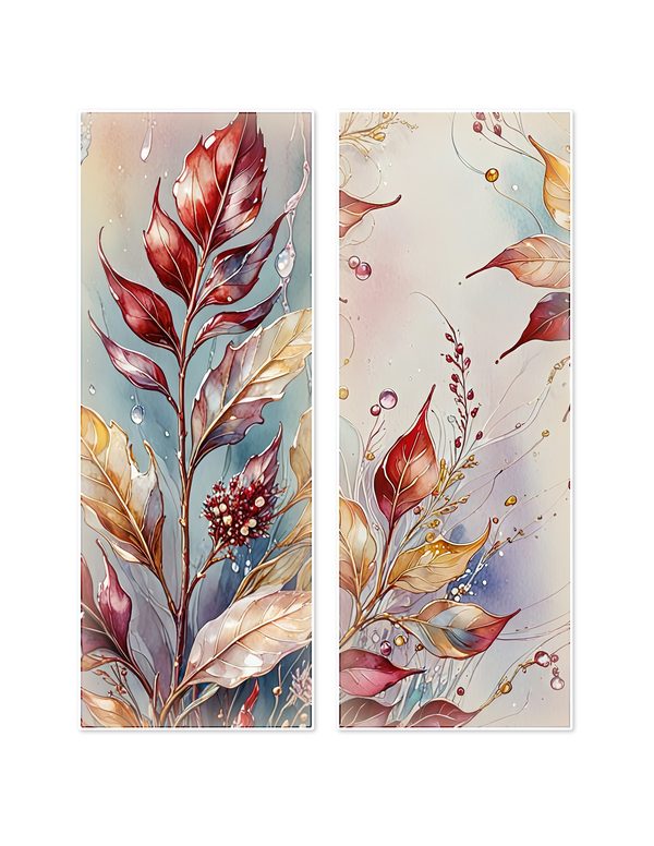 Ephemera Kit: 88 Printable Cards, Tags and Word Strips - Golden Autumn - Commercial Use — image 13