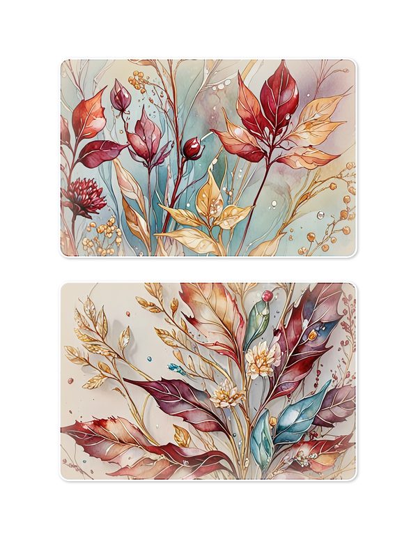 Ephemera Kit: 88 Printable Cards, Tags and Word Strips - Golden Autumn - Commercial Use — image 20