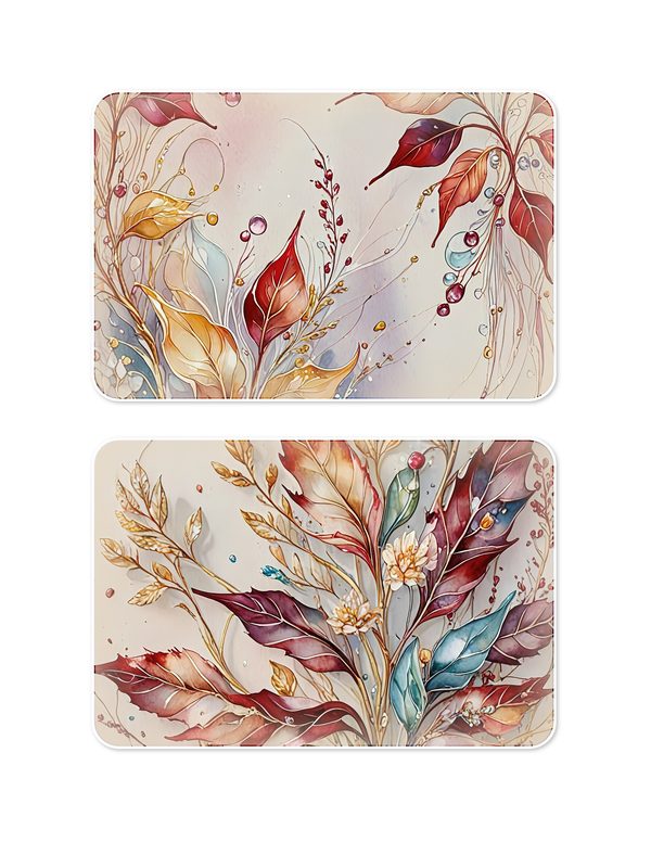 Ephemera Kit: 88 Printable Cards, Tags and Word Strips - Golden Autumn - Commercial Use — image 21
