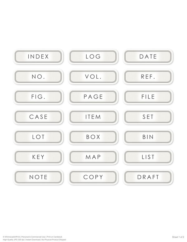 Ephemera Kit: 88 Printable Cards, Tags and Word Strips - Golden Autumn - Commercial Use — image 61