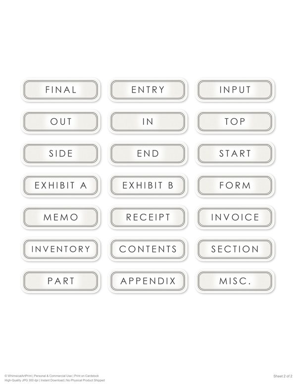 Ephemera Kit: 88 Printable Cards, Tags and Word Strips - Golden Autumn - Commercial Use — image 62