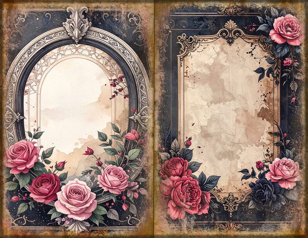 Journal Spreads: 75 Open Book Planner Pages - GOTHIC ANATOMY THEATRE - Commercial Use — image 14