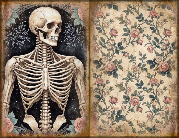 Journal Spreads: 75 Open Book Planner Pages - GOTHIC ANATOMY THEATRE - Commercial Use — image 18