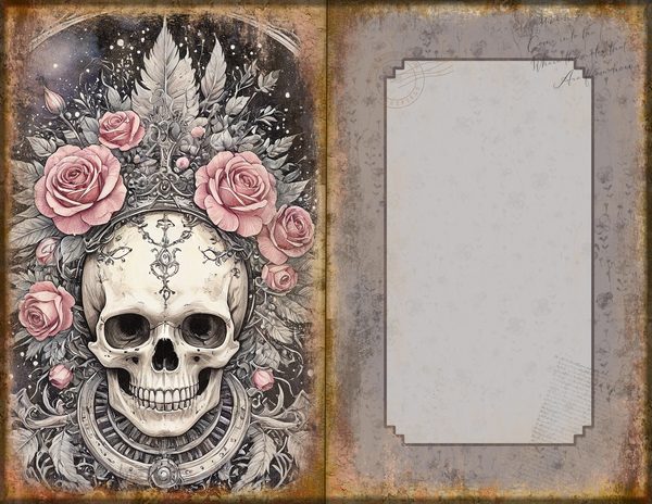 Journal Spreads: 75 Open Book Planner Pages - GOTHIC ANATOMY THEATRE - Commercial Use — image 26