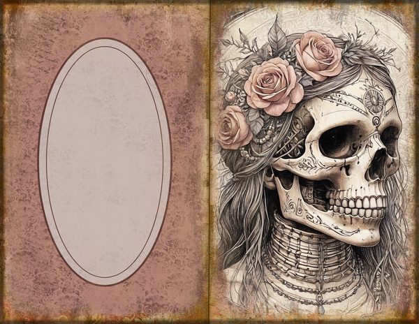 Journal Spreads: 75 Open Book Planner Pages - GOTHIC ANATOMY THEATRE - Commercial Use — image 27