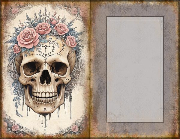 Journal Spreads: 75 Open Book Planner Pages - GOTHIC ANATOMY THEATRE - Commercial Use — image 30