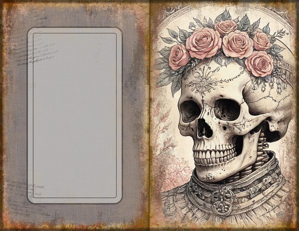 Journal Spreads: 75 Open Book Planner Pages - GOTHIC ANATOMY THEATRE - Commercial Use — image 31