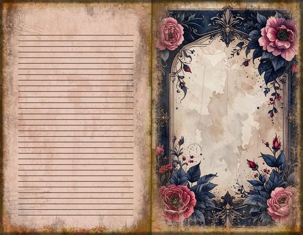 Journal Spreads: 75 Open Book Planner Pages - GOTHIC ANATOMY THEATRE - Commercial Use — image 45