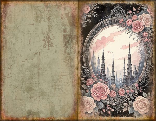 Journal Spreads: 75 Open Book Planner Pages - GOTHIC ANATOMY THEATRE - Commercial Use — image 47