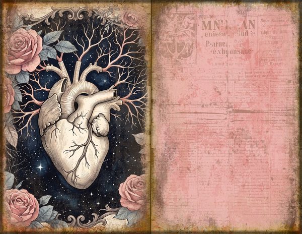 Journal Spreads: 75 Open Book Planner Pages - GOTHIC ANATOMY THEATRE - Commercial Use — image 51