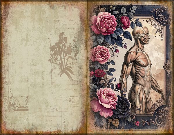 Journal Spreads: 75 Open Book Planner Pages - GOTHIC ANATOMY THEATRE - Commercial Use — image 52