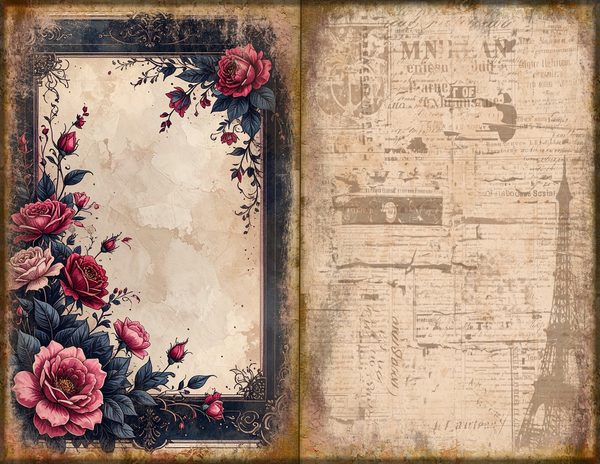 Journal Spreads: 75 Open Book Planner Pages - GOTHIC ANATOMY THEATRE - Commercial Use — image 54
