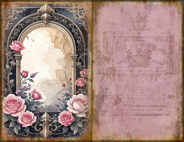 Journal Spreads: 75 Open Book Planner Pages - GOTHIC ANATOMY THEATRE - Commercial Use — image 55