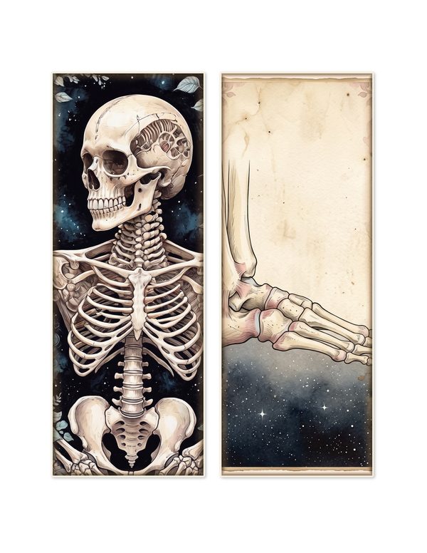 Ephemera Kit: 77 Printable Cards, Tags and Word Strips - GOTHIC ANATOMY THEATRE - Commercial Use — image 5