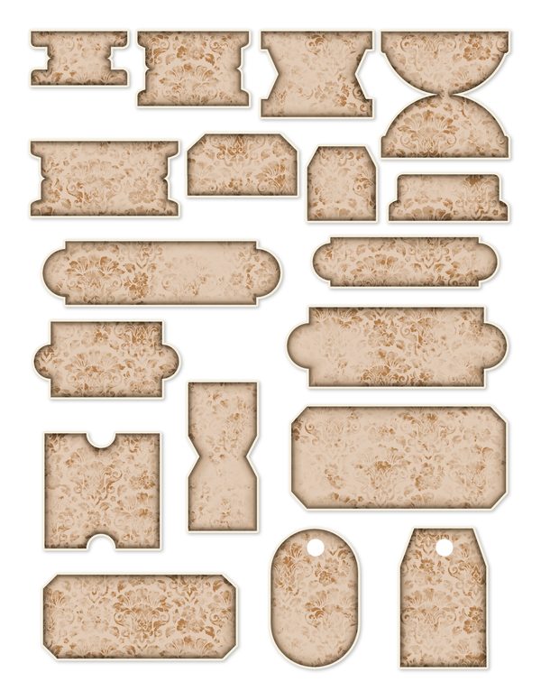 Ephemera Kit: 77 Printable Cards, Tags and Word Strips - GOTHIC ANATOMY THEATRE - Commercial Use — image 66