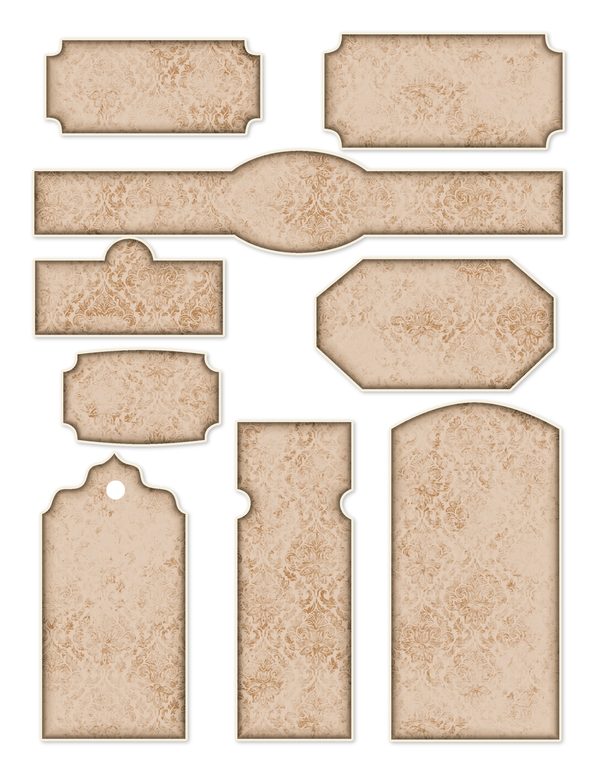 Ephemera Kit: 77 Printable Cards, Tags and Word Strips - GOTHIC ANATOMY THEATRE - Commercial Use — image 67