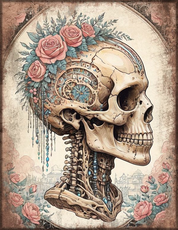 Art Journal and Planner Kit: 150 Printable Pages - GOTHIC ANATOMY THEATRE - Commercial Use — image 7