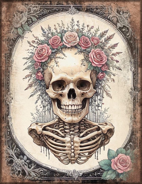 Art Journal and Planner Kit: 150 Printable Pages - GOTHIC ANATOMY THEATRE - Commercial Use — image 8