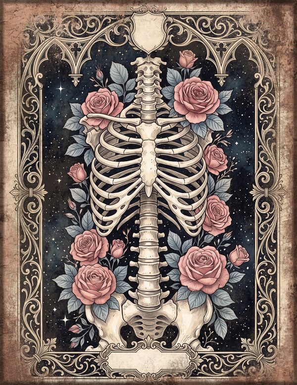 Art Journal and Planner Kit: 150 Printable Pages - GOTHIC ANATOMY THEATRE - Commercial Use — image 47