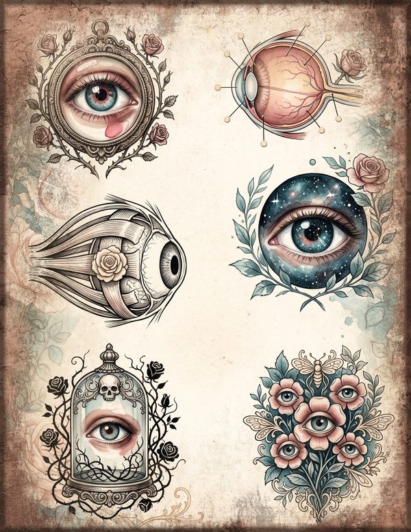 Art Journal and Planner Kit: 150 Printable Pages - GOTHIC ANATOMY THEATRE - Commercial Use — image 67