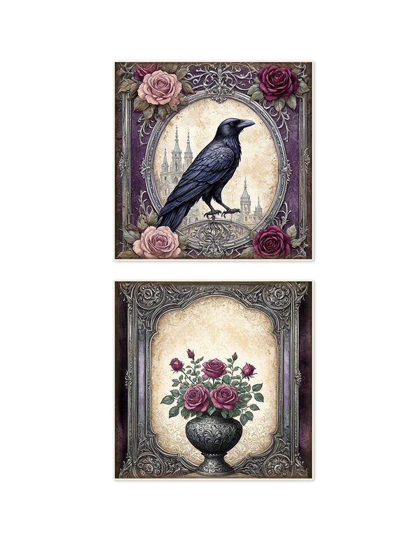 Ephemera Kit: 77 Printable Cards, Tags and Word Strips - RAVEN AND ROSE - Commercial Use — image 6