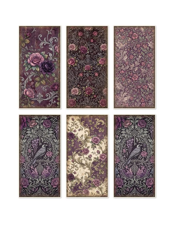 Ephemera Kit: 77 Printable Cards, Tags and Word Strips - RAVEN AND ROSE - Commercial Use — image 11
