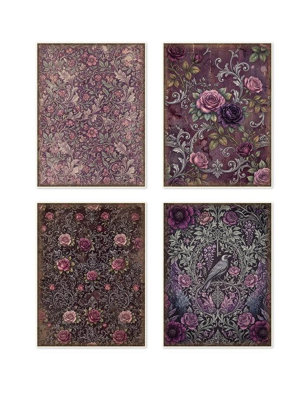 Ephemera Kit: 77 Printable Cards, Tags and Word Strips - RAVEN AND ROSE - Commercial Use — image 13